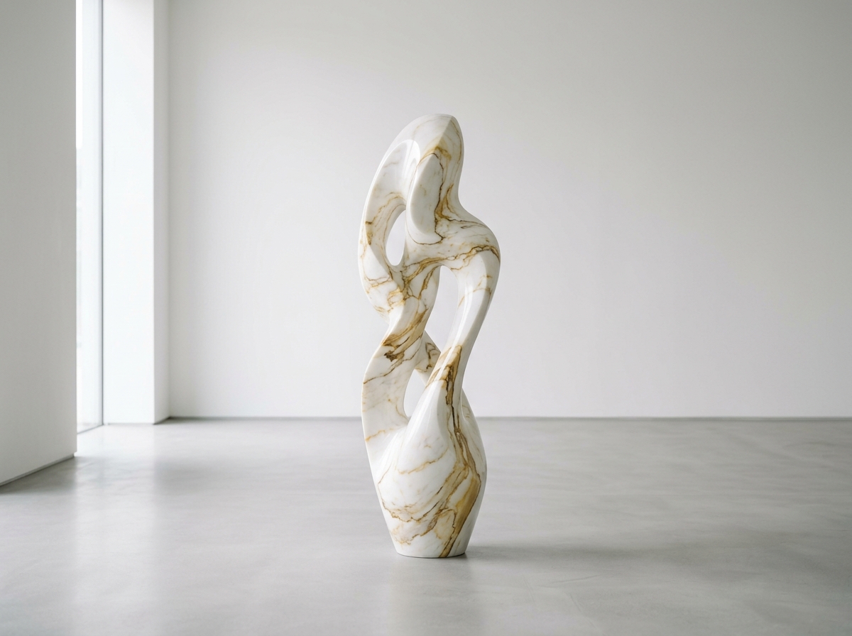 THE SILENT MARBLE — Calacatta Oro marble