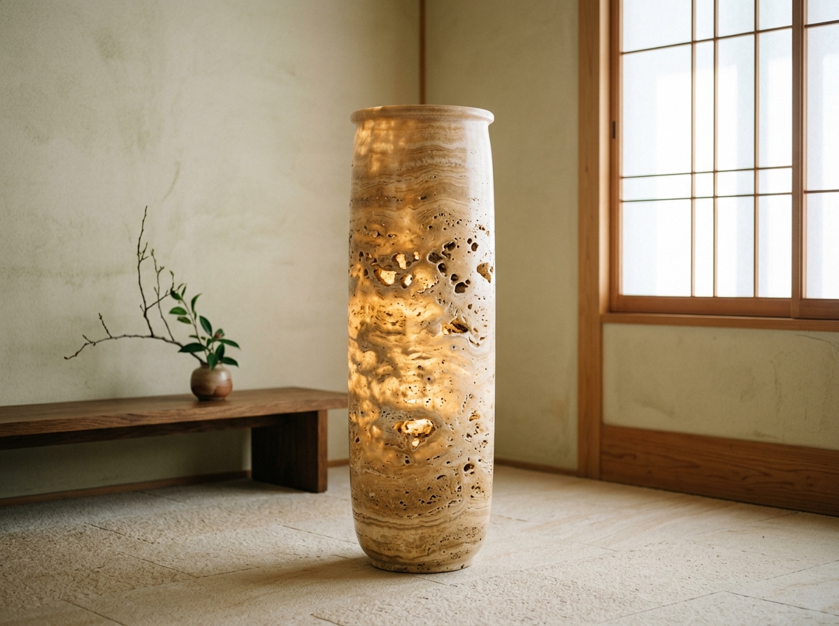 VESSEL OF STILLNESS — Travertine