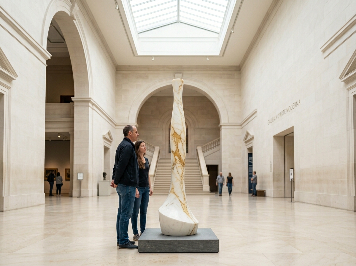 THE WEIGHT OF AIR — Calacatta Gold marble